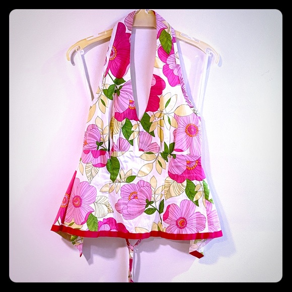 💥FINAL OFFER💥 Boho Halter Floral Top size Medium multicolor made in USA - Picture 7 of 7